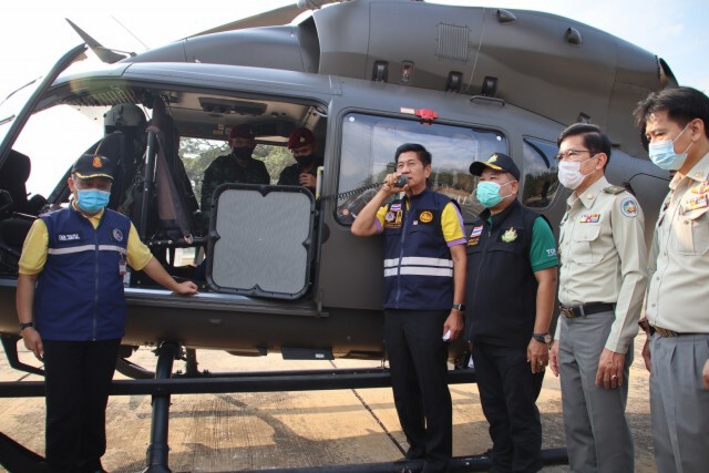 บินสำรวจ-กระจายเสียงขอให้หยุดเผาป่า