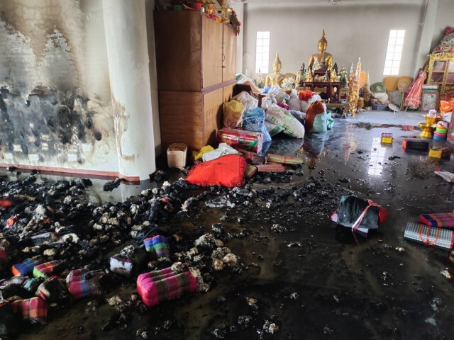 ระทึกไฟไหม้วัดชื่อดังเมืองโคราช พระสงฆ์วิ่งหนีตาย