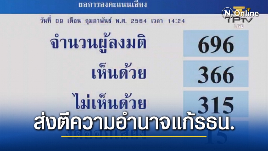 มติรัฐสภาส่งศาลตีความอำนาจแก้รธน. มติรัฐสภาส่งศาลตีความอำนาจแก้รธน.