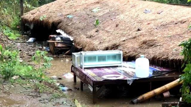 พายุฝน-ลูกเห็บถล่ม"ถ้ำหลวง"