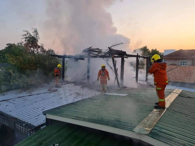ไฟไหม้บ้านพักนายทหารรับตรุษจีน