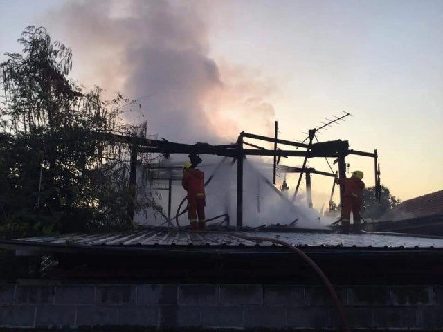 ไฟไหม้บ้านพักนายทหารรับตรุษจีน