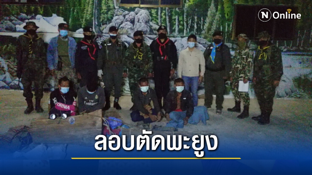 จับกุม 4 ชาวกัมพูชาลักลอบตัดพะยูง