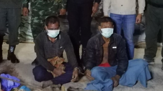 จับกุม 4 ชาวกัมพูชาลักลอบตัดพะยูง