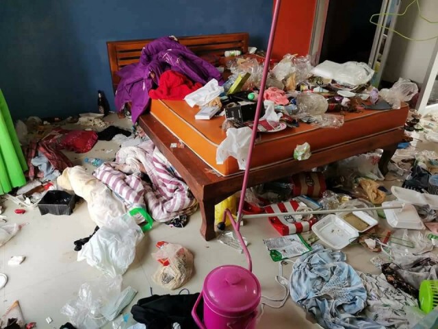 เจ้าของหอพักผงะสาวเชิดค่าเช่าทิ้งขยะเน่าให้ดูต่างหน้า