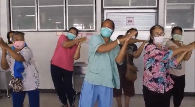 สีสันพยาบาลเต้นรณรงค์ล้างมือป้องกันโควิด