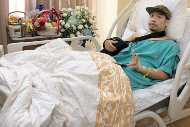 อัปเดตอาการ"โอ แว่นใหญ่" หลังล้ม พบเส้นเอ็นหัวไหล่ขาด !!