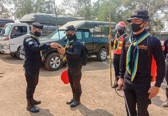 จิตอาสาพระราชทานพร้อมรับมือไฟป่า24 ชั่วโมง