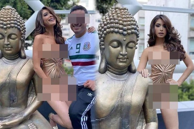 ดราม่าสนั่น!! "มิสแกรนด์เม็กซิโก" ถ่ายเซ็กซี่ใกล้ชิดพระพุทธรูป