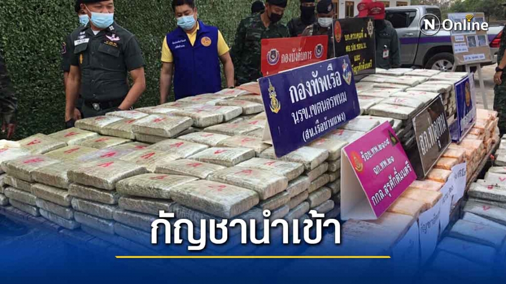 ตชด.ยึดกัญชาแห้งเกรดเอเกือบตัน มูลค่ากว่า 20 ล้านบาท