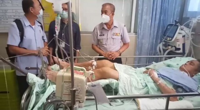 ผวจ.รุดเยี่ยมผู้ใหญ่บ้านถูกตีขณะปฏิบัติงาน