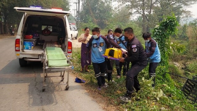 หญิงซิ่งกระบะหลบหนี-ชนด.ช.พม่าดับ