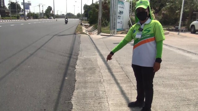 ประณามลุงใจร้ายปาดหน้าเบียดจยย.ล้มแต่ไม่ช่วย