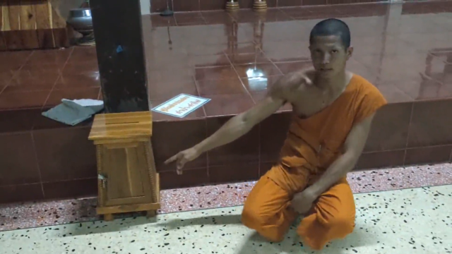 โจรใจบาปงัดตู้บริจาคลักเงินในซองอั่งเปาค่าน้ำค่าไฟวัด
