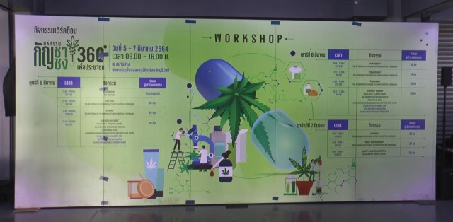 เร่งจัดสถานที่ "กัญชากัญชง 360 องศา"รับคนร่วมงานนับหมื่น