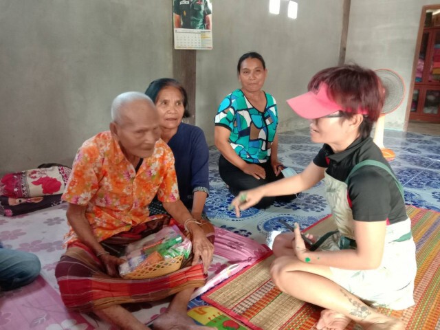 เยี่ยมและมอบสิ่งของ 3 พ่อเฒ่าอายุยืนกว่า 100 ปี