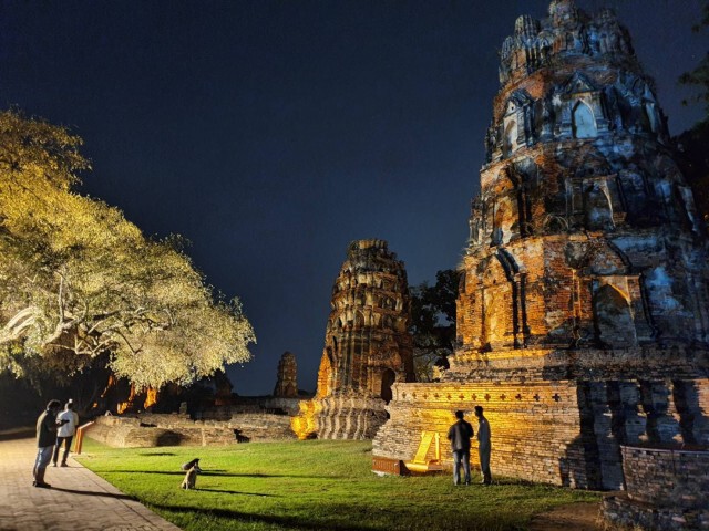 PEA ประดับไฟโบราณสถาน จังหวัดพระนครศรีอยุธยา เพิ่มประสิทธิภาพการท่องเที่ยวในยามค่ำคืน