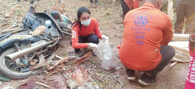 สลด!ไฟป่าทำต้นไม้ใหญ่ล้มทับ อดีต ผญบ.-เมีย