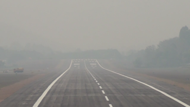 ไฟป่ารุนแรง-มท.1เปลี่ยนแผนบินมาแม่ฮ่องสอน
