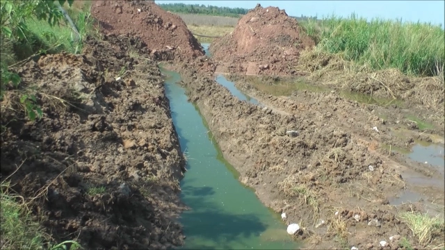 โวย โรงงานแป้งมัน ลักลอบปล่อยน้ำเสียลงห้วยลำเชียงไกร