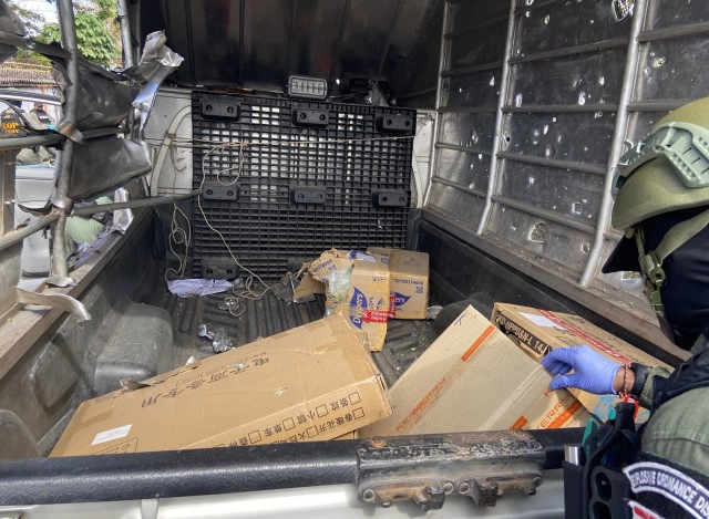 เก็บกู้ระเบิด หวังบึ้ม สภ.รามัน