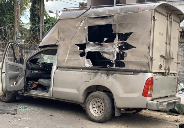 เก็บกู้ระเบิด หวังบึ้ม สภ.รามัน