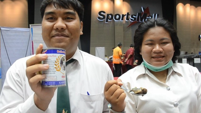 สุดเจ๋ง!"อึ่งกระป๋องพร้อมบริโภค"ผลงานนศ.โคราช