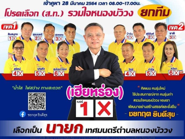 "เฮียหร่อง ชยกฤต"เดินเคาะประตูบ้านอาสา พัฒนาหนองบัววง