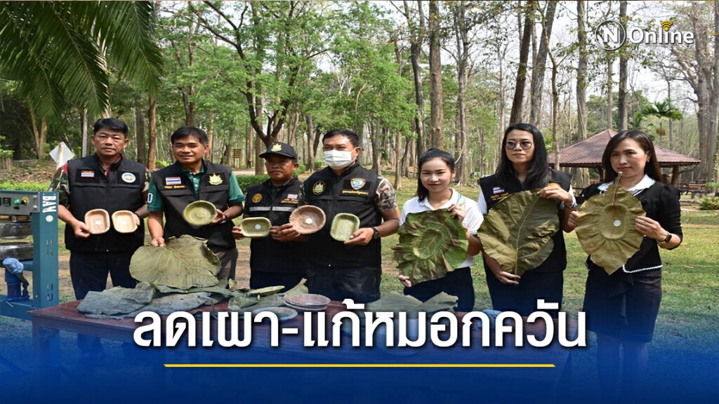 "ภาชนะ"ใบสักแห้ง-ลดเผาแก้หมอกควัน