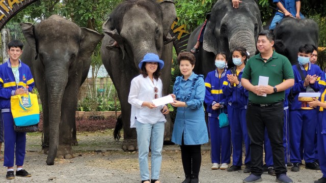 เตรียมทอดผ้าป่าหาทุนอาหารช้าง