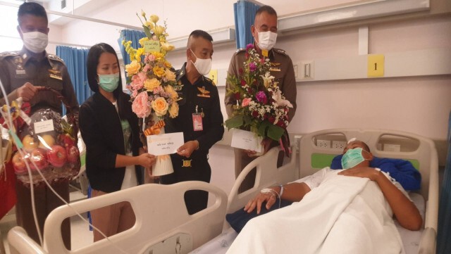 ส่งดาบตำรวจเหยื่อแก๊งยาบ้าผ่าตัดอีกรอบหลังรอดตายปาฏิหารย์