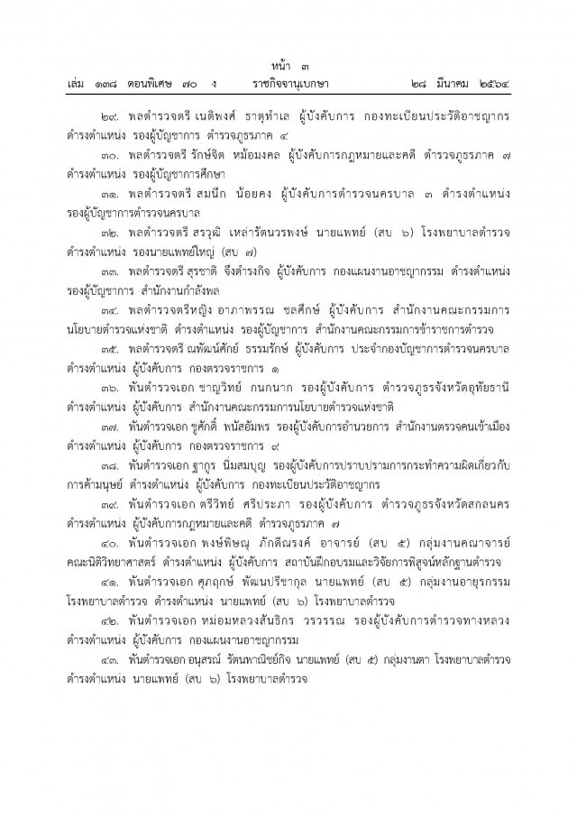 โปรดเกล้า ฯ"บิ๊กโจ๊ก "ดำรงตำแหน่ง ที่ปรึกษา (สบ.9)ตร.