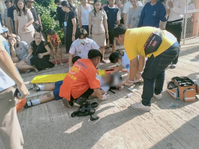 พลุตะไลงานศพ ตกใส่ศีรษะนักเรียนหญิงป.3สาหัส