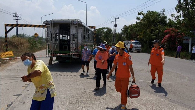 ซ้อมแผนอุบัติเหตุสงกรานต์ นักแสดงจำเป็นสุดอึดไม่หวั่นแดด40องศา