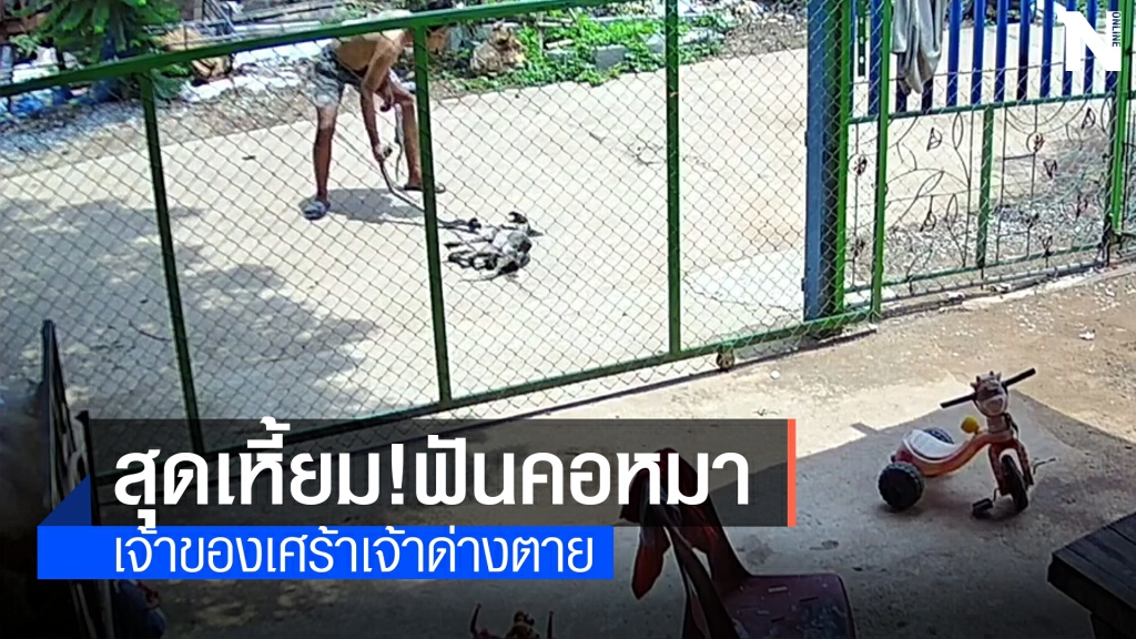 WDT โพสต์หนุ่มใจเหี้ยม ใช้มีดพร้าฟันคอสุนัข