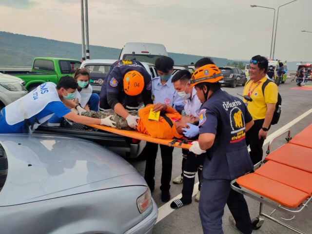 ซ้อมแผนรับอุบัติเหตุบนมอเตอร์เวย์รับคนแห่กลับสงกรานต์