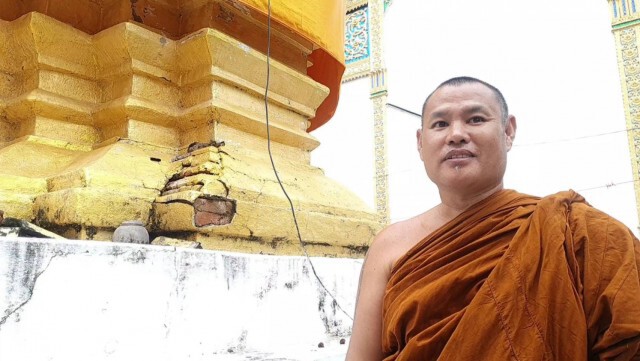 วอนช่วยบูรณะเจดีย์อายุ500ปี -ทรุดแตกร้าว