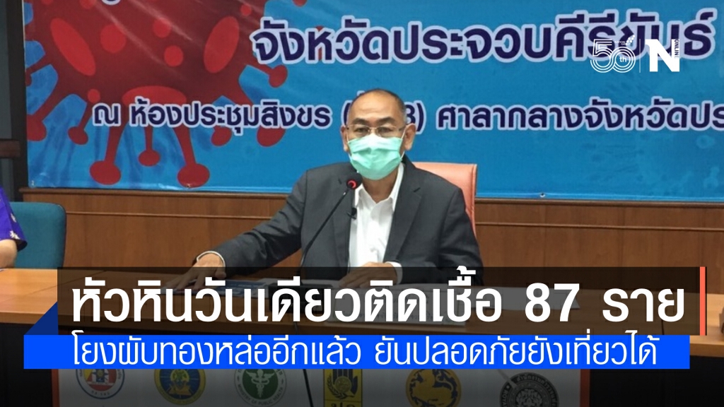 ผู้ว่าฯประจวบคีรีขันธ์ แถลง วันเดียวติดเชื้อโควิด 87 ราย รอลุ้นอีก 387 ราย ต้นเหตุ"ผับมายา"