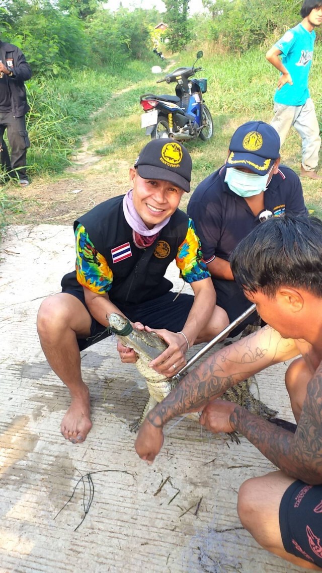 ไอ้เข้จนมุม "เจ้าบุญรอด" ถูกล้อมจับในลำน้ำสาขาลำตะคอง