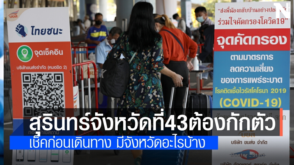 "สุรินทร์" จังหวัดที่ 43 ต้องถูกกักตัวล่าสุด "สุรินทร์" จังหวัดที่ 43 ต้องถูกกักตัวล่าสุด