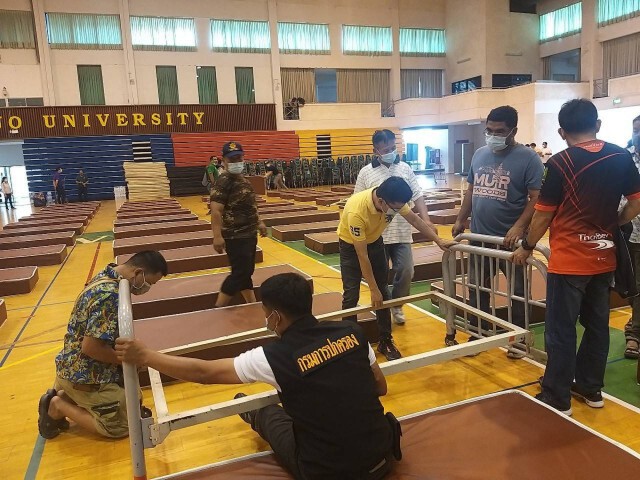 โรงพยาบาลสนามรับผู้ป่วยแล้ว1,200ราย