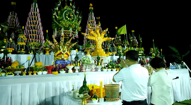 เมฆพญานาคโผล่กลางพิธีฟังสวดอุทิศส่วนกุศล