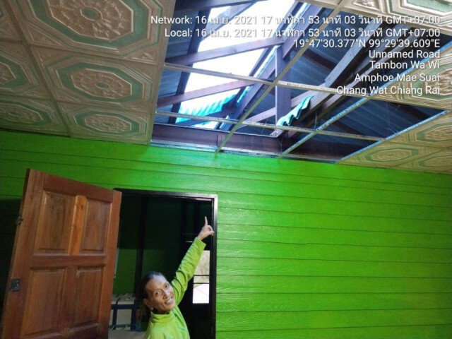 พายุฤดูร้อนกระหน่ำบ้านพัง20หลังคาเรือน