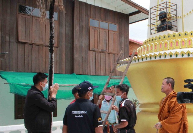 จัดเวรยามเข้มป้องกันรูปปั้นหลวงพ่อถาวรหวั่นถูกขโมยซ้ำ