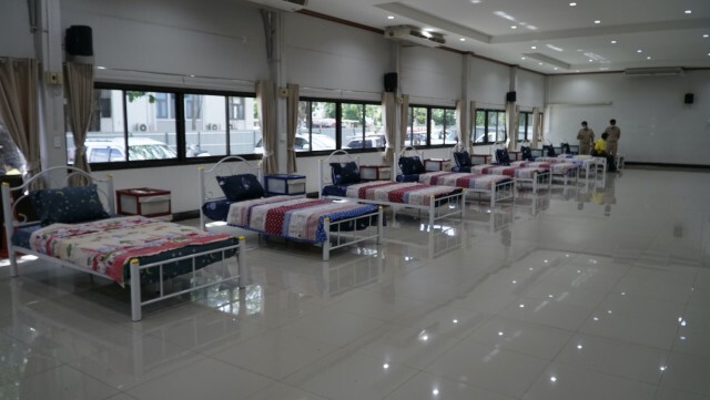 เตรียมพร้อมใช้หอประชุมอบจ.ทำโรงพยาบาลสนาม