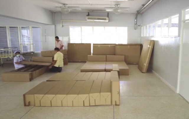 รพ.จิตเวชพิษณุโลกเตรียมเตียงกระดาษ "SCG"รับโควิด