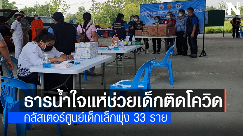 พุ่งอีกคลัสเตอร์เด็กเล็กติดเชื้อแล้ว33ราย