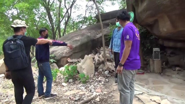 งานเข้าไม่หยุดสำนักปู่องค์ดำรุกที่หลวงทั้งพบซากพระปูนนอนถูกทุบทิ้ง