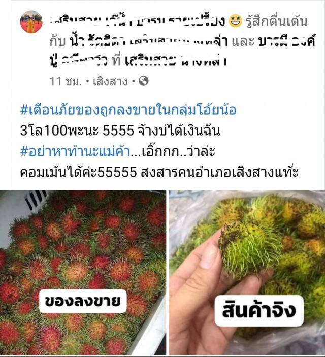 สาวแค้นซื้อเงาะโรงเรียนได้เงาะอ่อน