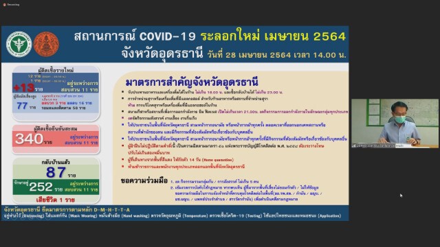 อุดรธานีเข้ม14วันแห่งความปลอดภัยไล่เก็บกลุ่มเสี่ยงไม่แสดงอาการ